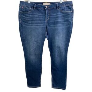 SLINK Curvy Women's Dark Blue Jeans No Distressing Size 18